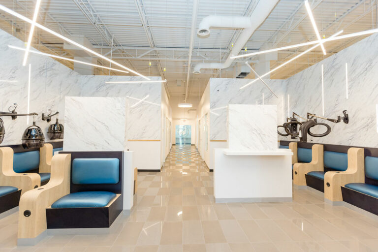 The Enclave Salon Suites processing area